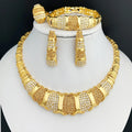 Dubai 18K Gold Plated Luxury 4-Piece Jewelry Set