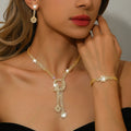 Full Diamond Luxury Bridal Jewelry Set