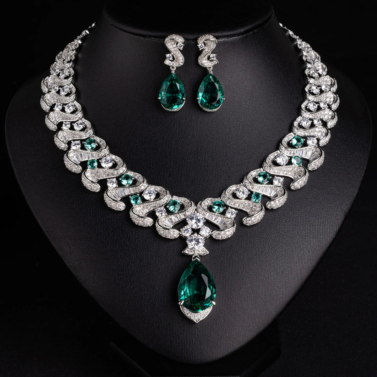 Luxury Necklace & Earring Holiday Wedding Set